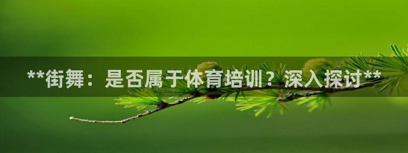 富联官网代理系列：**街舞：是否属于体育培训？深入探